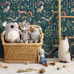 Woodland Wallpaper Forest Animal Wallpaper Peel and Stick and Traditional Wallpaper - D929 - ONDECOR.COM