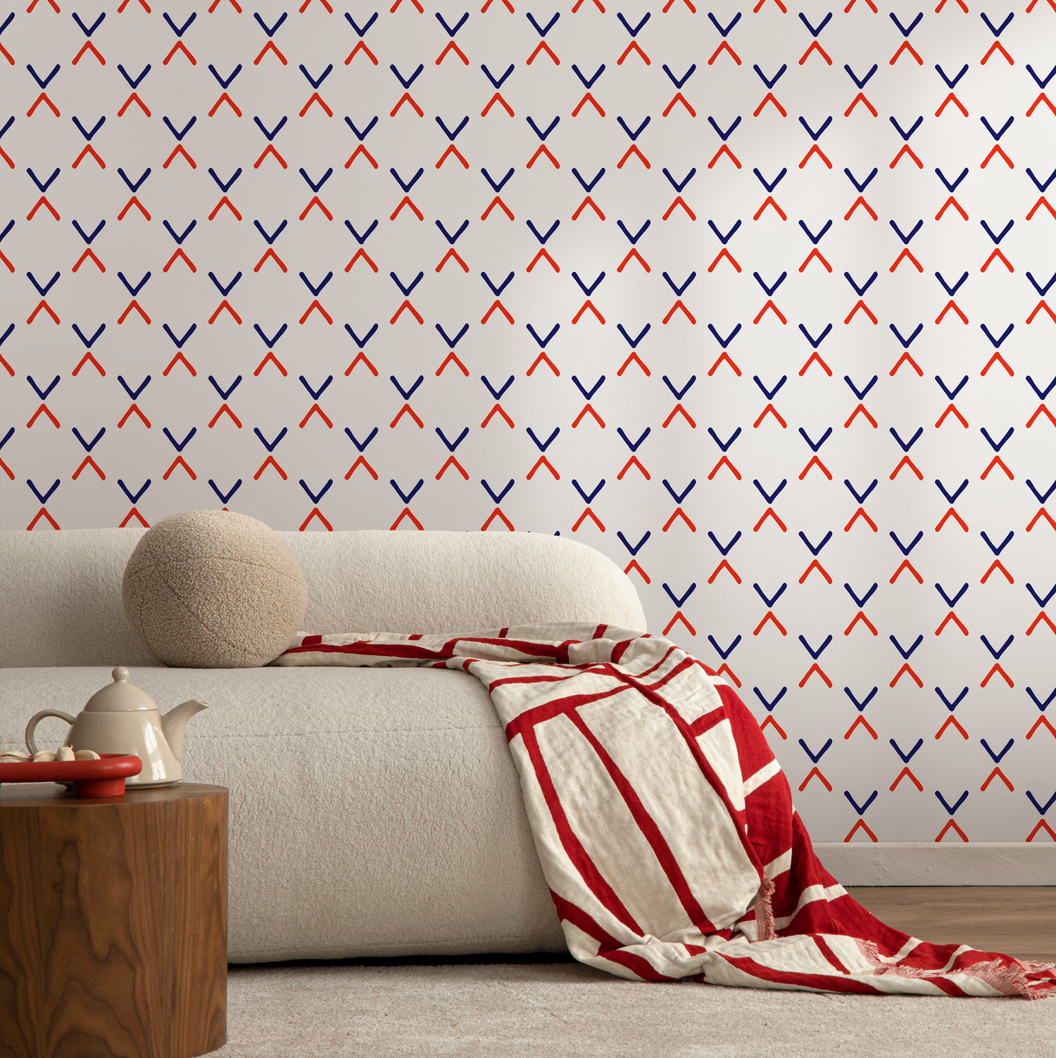 Papier peint amovible, papier peint scandinave, papier peint minimaliste, papier peint autocollant - D984