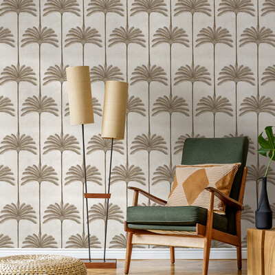 Neutral Botanical Peel And Stick Wallpaper