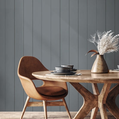 Blue Distressed Wood Peel And Stick Wallpaper