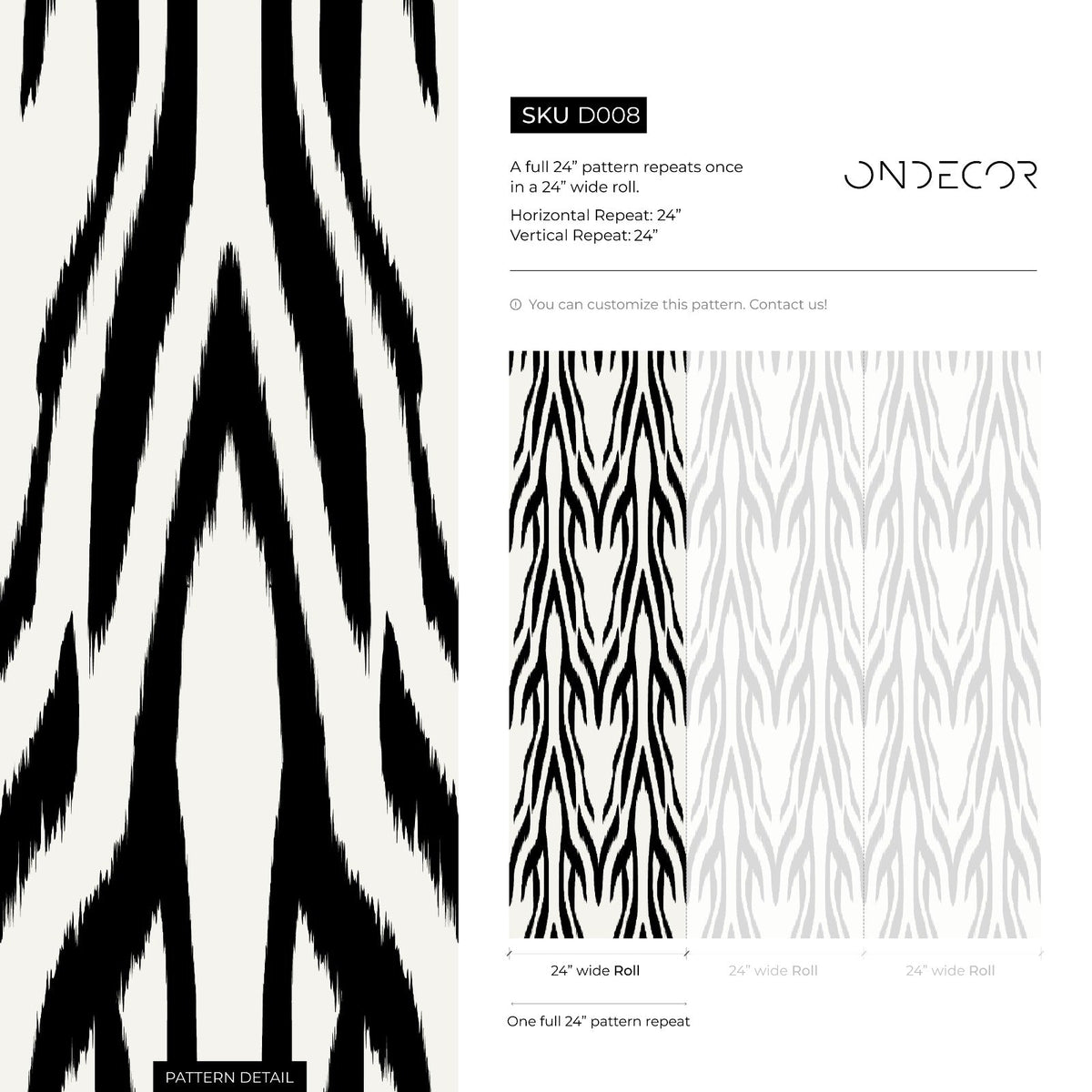 Black and White Retro Wallpaper / Peel and Stick Wallpaper Removable Wallpaper Home Decor Wall Art Wall Decor Room Decor - D008 - ONDECOR.COM
