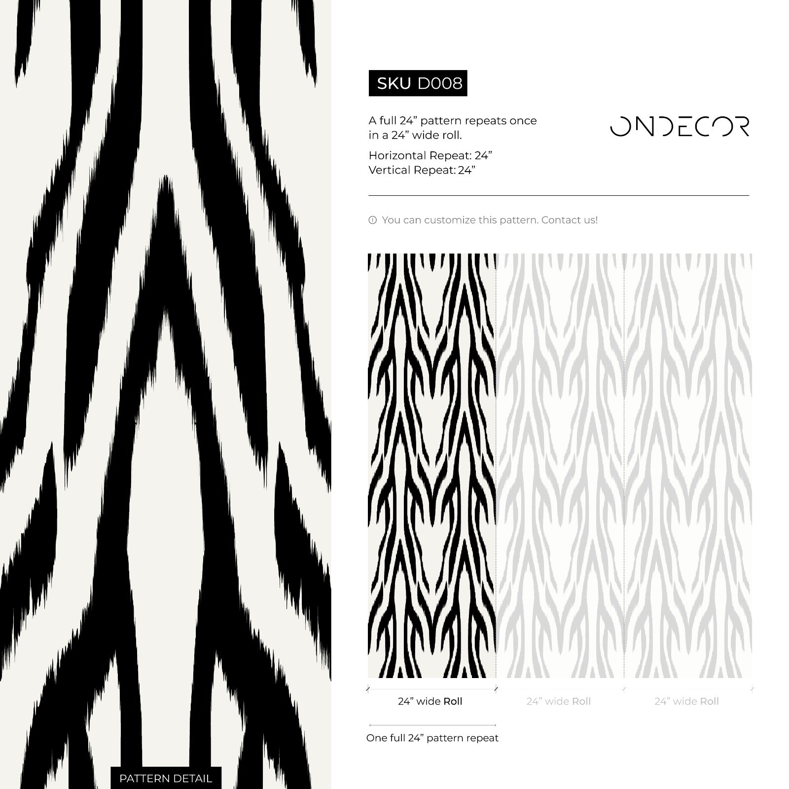Black and White Retro Wallpaper / Peel and Stick Wallpaper Removable Wallpaper Home Decor Wall Art Wall Decor Room Decor - D008 - ONDECOR.COM
