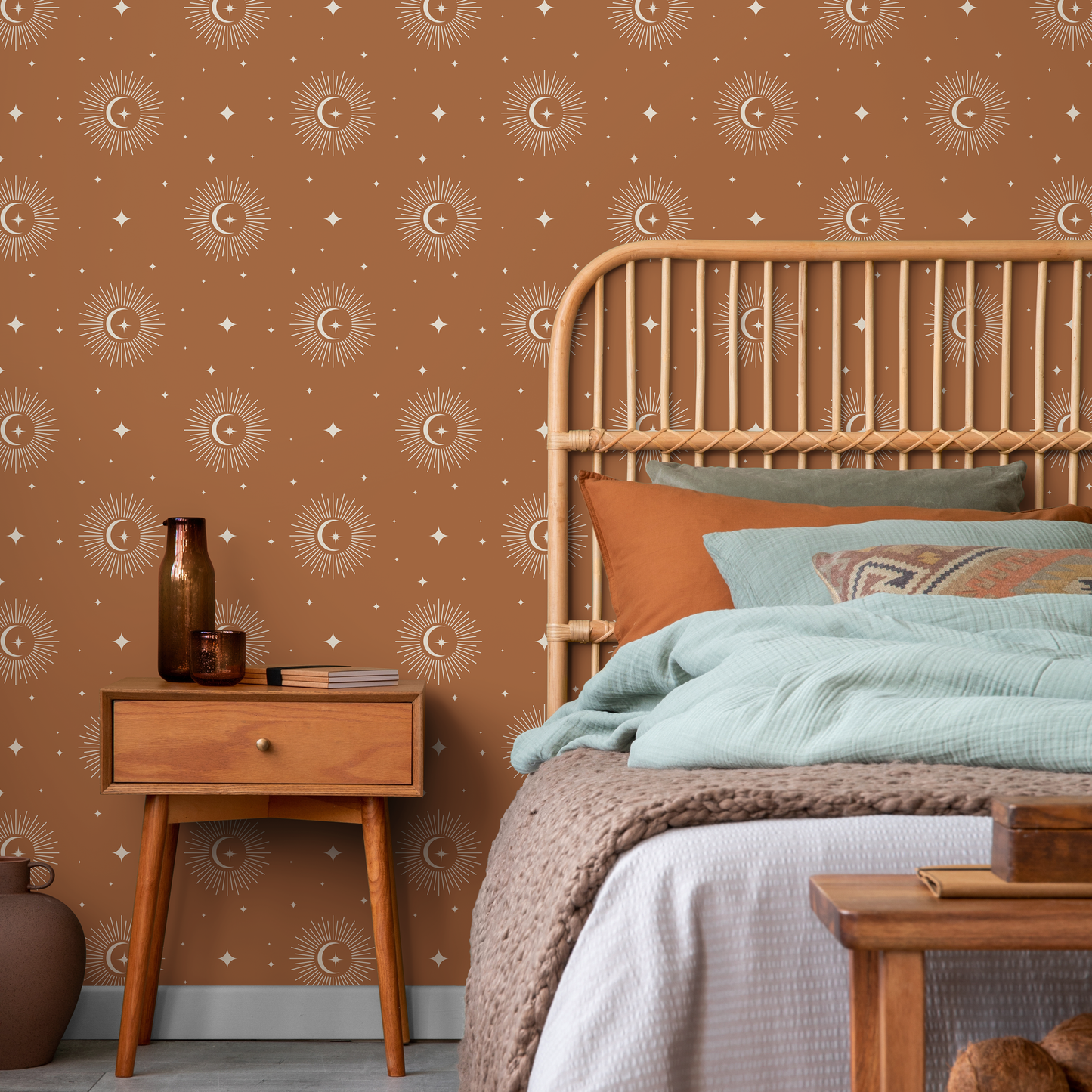 Mystique and Celestial Wallpaper Removable  Peel and Stick Wallpaper Peel and Stick Wallpaper  Moon and Magic - ZAAR