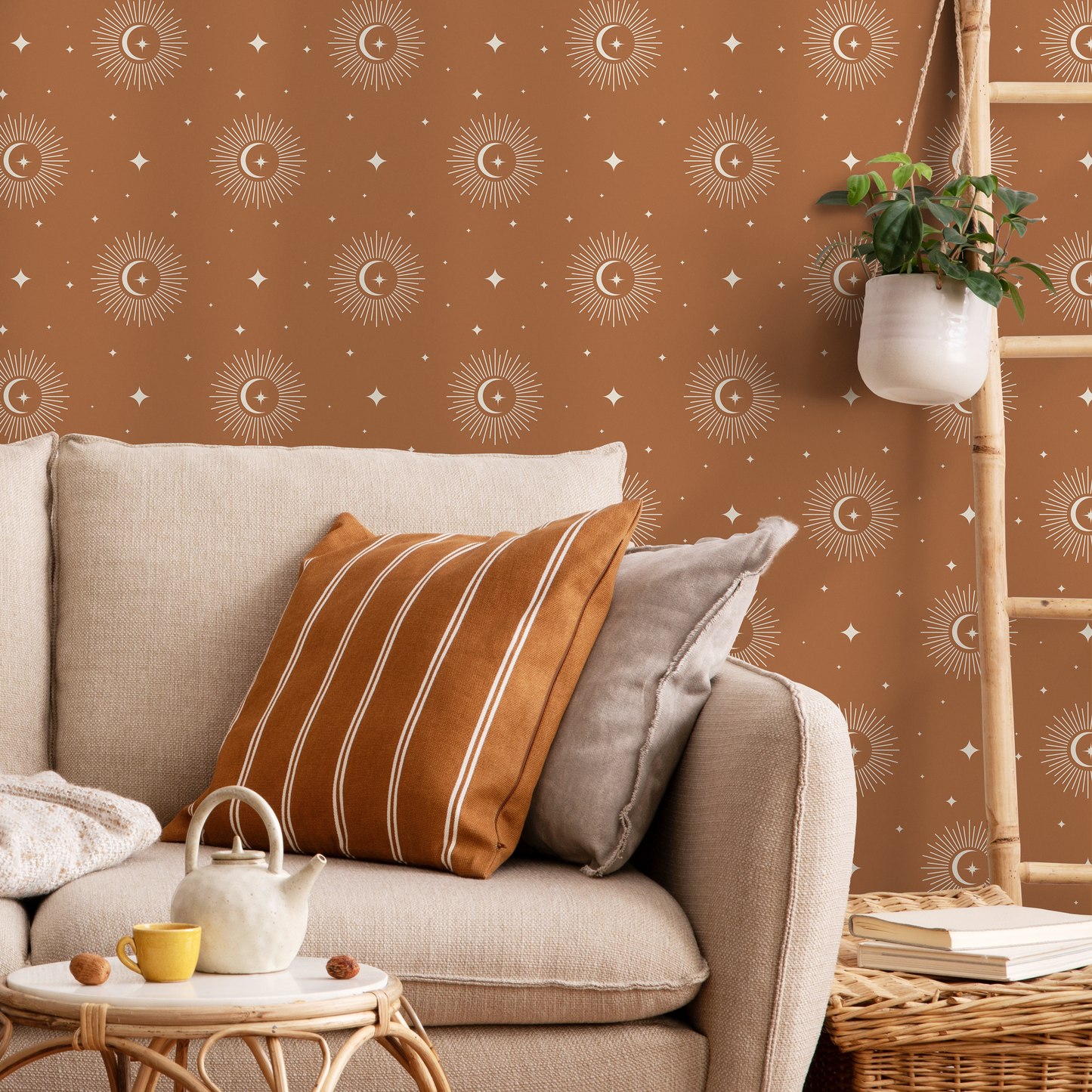 Mystique and Celestial Wallpaper Removable  Peel and Stick Wallpaper Peel and Stick Wallpaper  Moon and Magic - ZAAR