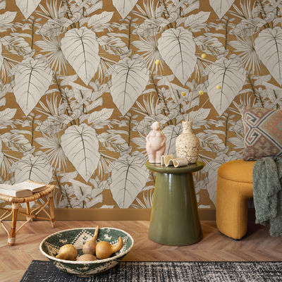 Gold Pattern Peel And Stick Wallpaper