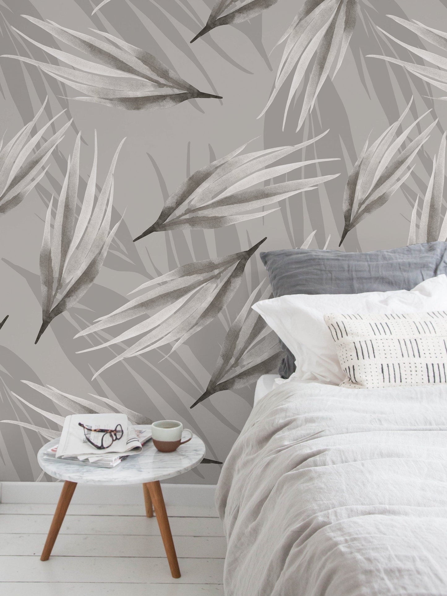 Removable Wallpaper, Boho Wall Mural, Peel and Stick Wallpaper, Removable Wallpaper, Wall Paper Removable, Tropical Wallpaper - X018