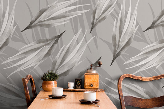 Removable Wallpaper, Boho Wall Mural, Peel and Stick Wallpaper, Removable Wallpaper, Wall Paper Removable, Tropical Wallpaper - X018