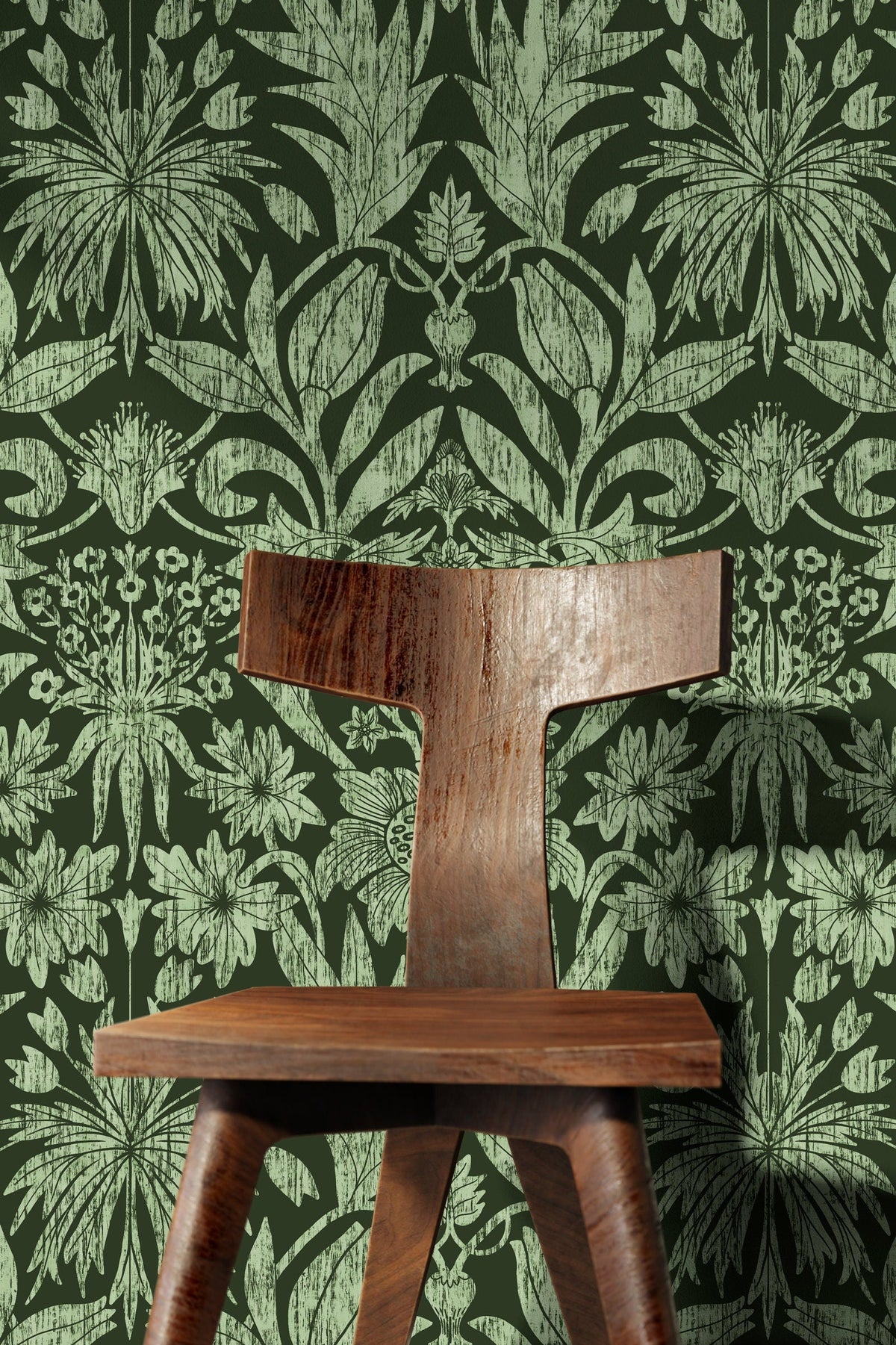 Wallpaper Peel and Stick Wallpaper Removable Wallpaper Home Decor Wall Art Wall Decor Room Decor / Floral Art Nouveau Wallpaper - X173