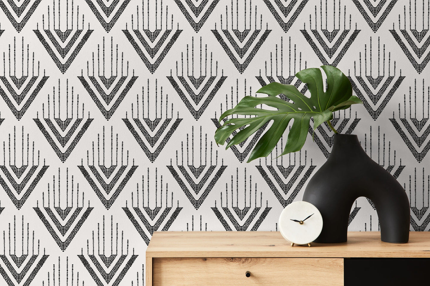 Wallpaper Peel and Stick Wallpaper Removable Wallpaper Home Decor Wall Art Wall Decor Room Decor / Geometric Boho Wallpaper - C498