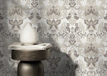Cream Vintage Victorian Wallpaper / Peel and Stick Wallpaper Removable Wallpaper Home Decor Wall Art Wall Decor Room Decor - D098