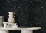 Dark Victorian Wallpaper / Peel and Stick Wallpaper Removable Wallpaper Home Decor Wall Art Wall Decor Room Decor - D081