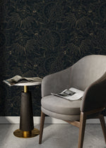Dark Victorian Wallpaper / Peel and Stick Wallpaper Removable Wallpaper Home Decor Wall Art Wall Decor Room Decor - D081