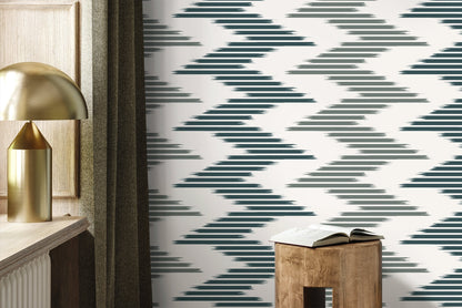 Boho Chevron Wallpaper / Peel and Stick Wallpaper Removable Wallpaper Home Decor Wall Art Wall Decor Room Decor - D205