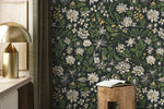 Daisy Flower Garden Wallpaper / Peel and Stick Wallpaper Removable Wallpaper Home Decor Wall Art Wall Decor Room Decor - D319