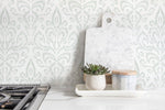 Light Vintage Wallpaper / Peel and Stick Wallpaper Removable Wallpaper Home Decor Wall Art Wall Decor Room Decor - D356