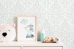 Light Vintage Wallpaper / Peel and Stick Wallpaper Removable Wallpaper Home Decor Wall Art Wall Decor Room Decor - D356