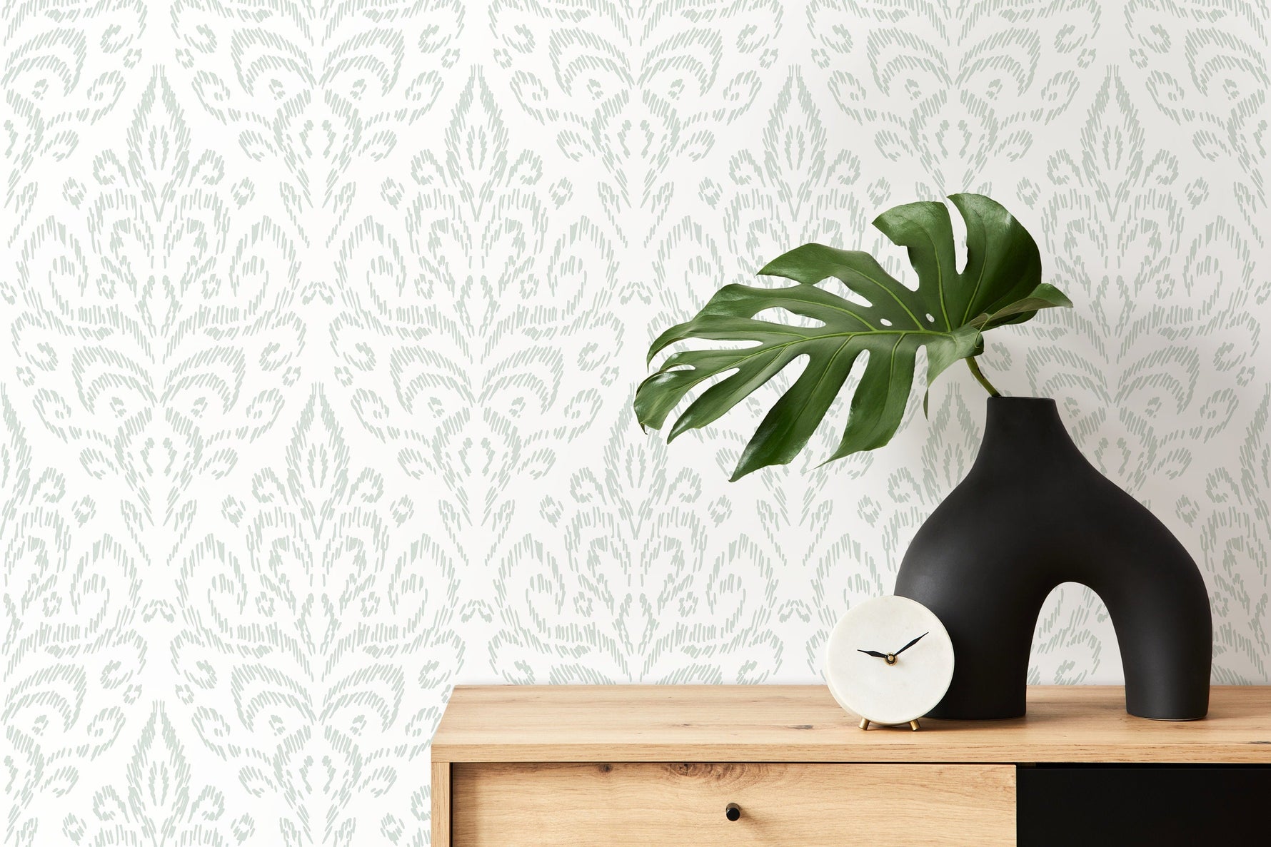Light Vintage Wallpaper / Peel and Stick Wallpaper Removable Wallpaper Home Decor Wall Art Wall Decor Room Decor - D356