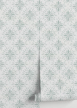 Floral Tile Wallpaper / Peel and Stick Wallpaper Removable Wallpaper Home Decor Wall Art Wall Decor Room Decor - D332