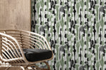 Black and Green Abstract Paint Wallpaper / Peel and Stick Wallpaper Removable Wallpaper Home Decor Wall Art Wall Decor Room Decor - D537