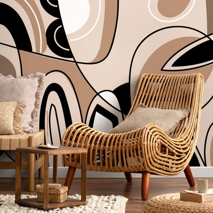 Modern Cubism Art Wallpaper Abstract Mural Peel and Stick Wallpaper Home Decor - D559