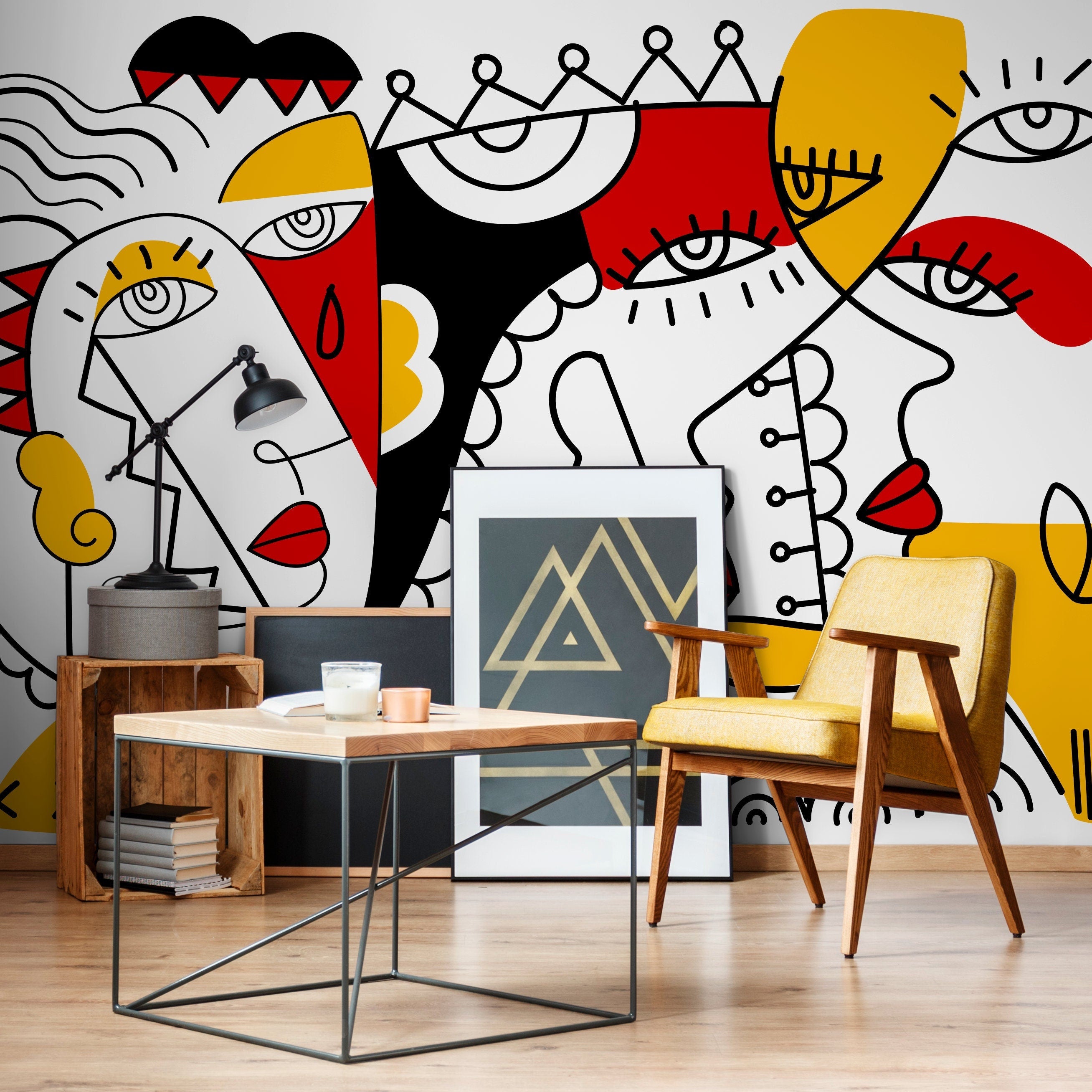 Simple Wallpaper Risk Premium Modern Wallpaper - Easy Install Home Decor | D563 – ONDECOR.COM