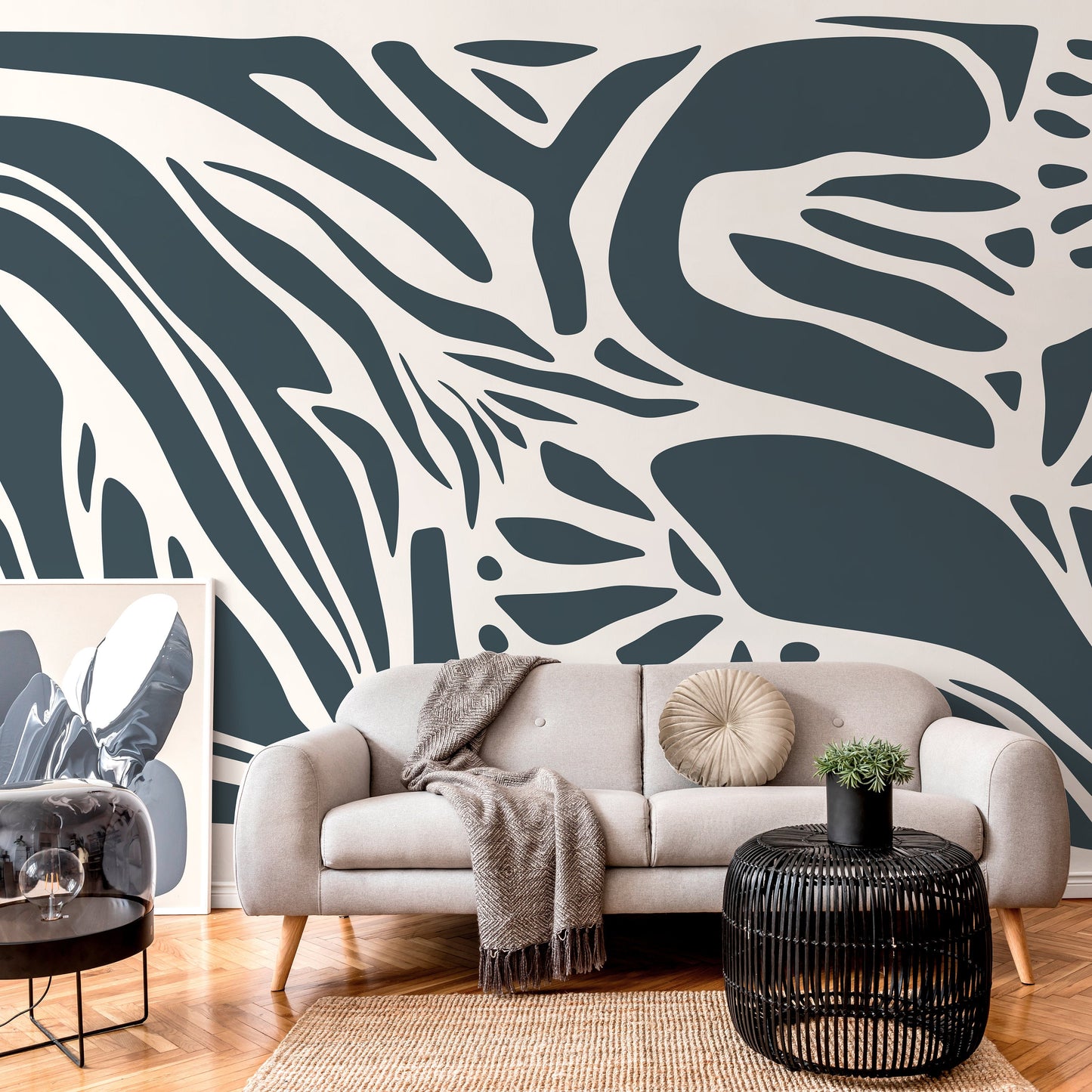 Abstract Art Wallpaper Large Boho Wallpaper Peel and Stick and Traditional Wallpaper - D623