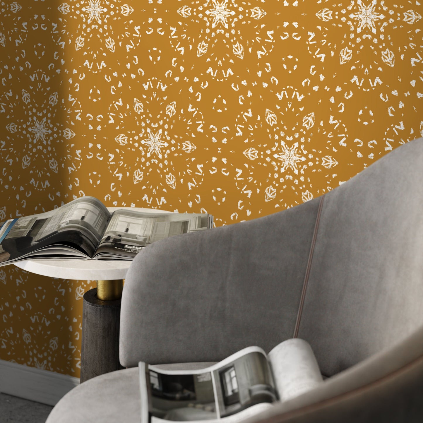 Removable Wallpaper Peel and Stick Wallpaper Wall Paper Wall Mural / Abstract Geometric Wallpaper - X084