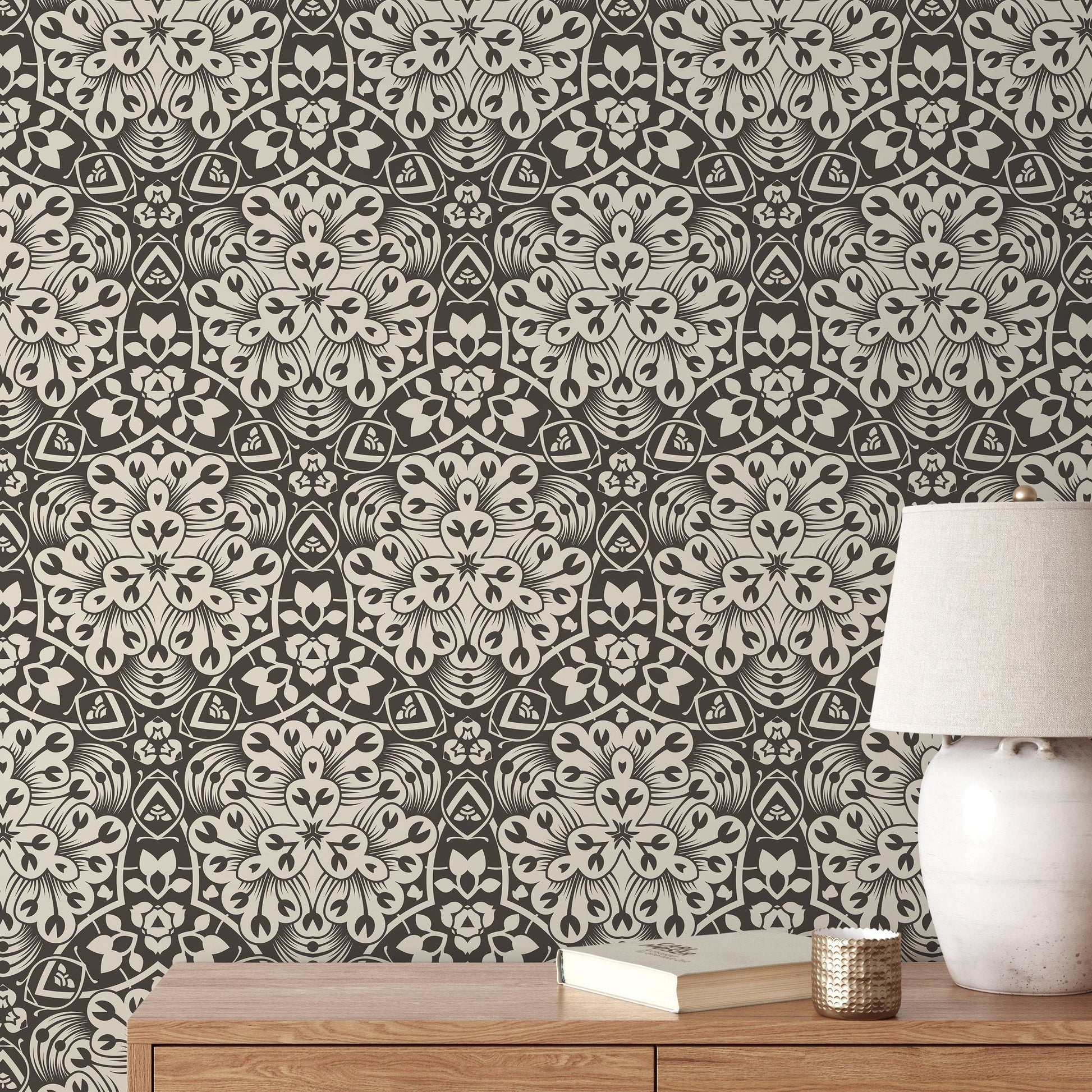 Removable Wallpaper Peel and Stick Wallpaper Wall Paper Wall Mural - Portuguese Azulejos Tile Wallpaper - X092