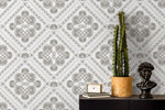 Beige Retro Tile Wallpaper / Peel and Stick Wallpaper Removable Wallpaper Home Decor Wall Art Wall Decor Room Decor - D134