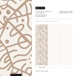 Neutral Abstract Wallpaper Ethnic Wallpaper Peel and Stick Wallpaper Home Decor - D550