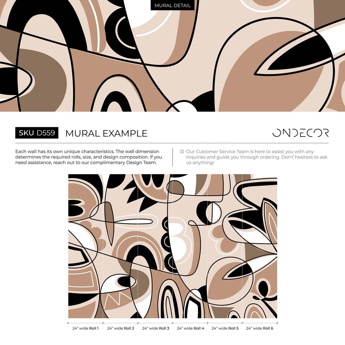 Modern Cubism Art Wallpaper Abstract Mural Peel and Stick Wallpaper Home Decor - D559