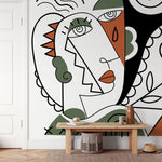 Abstract Cubism Art Wallpaper Modern Mural Peel and Stick Wallpaper Home Decor - D564