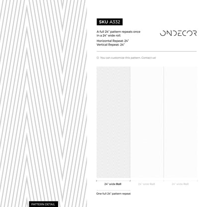 Removable Wallpaper Peel and Stick Wallpaper Wall Paper Wall Mural - Geometric Black and White Wallpaper - A332