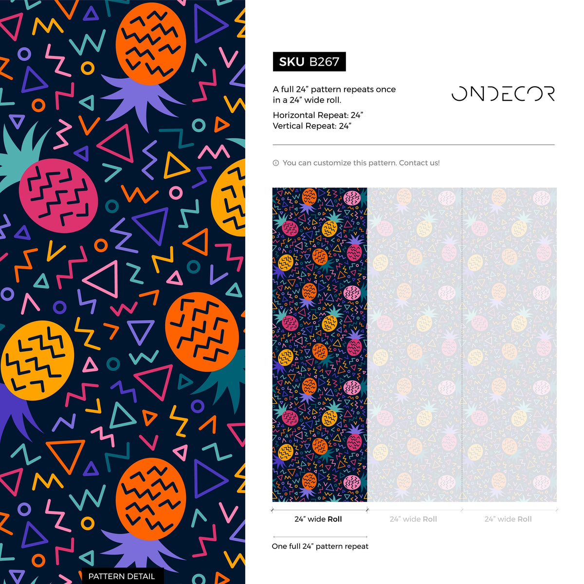 Removable Wallpaper Peel and Stick Wallpaper Wall Paper Wall Mural - Geometric Triangles Wallpaper - B267