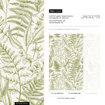 Removable Wallpaper Peel and Stick Wallpaper Wall Paper Wall Mural - Vintage Floral Wallpaper - C043