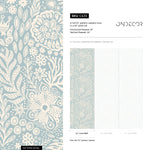 Wallpaper Peel and Stick Wallpaper Removable Wallpaper Home Decor Wall Art Wall Decor Room Decor / Floral Blue Wallpaper - C435