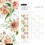 Vintage Roses Wallpaper / Peel and Stick Wallpaper Removable Wallpaper Home Decor Wall Art Wall Decor Room Decor - C825