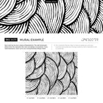 Removable Wallpaper Peel and Stick Wallpaper Wall Paper Wall Mural - Black and White Wallpaper - A435