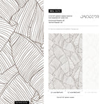 Removable Wallpaper Peel and Stick Wallpaper Wall Paper Wall Mural - Banana Leaf Wallpaper Tropical Wallpaper - A474