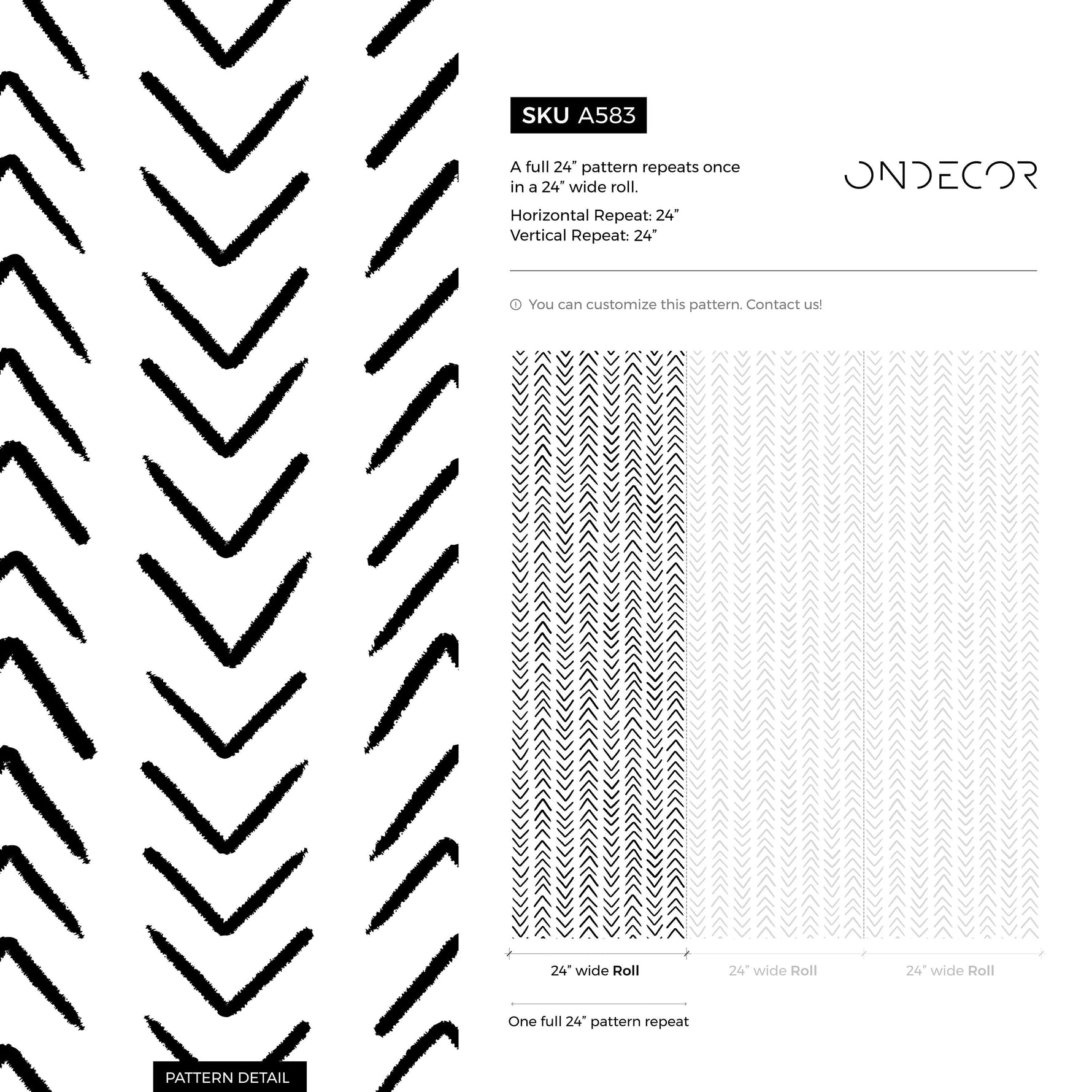 Removable Wallpaper Peel and Stick Wallpaper Wall Paper Wall Mural - Herringbone Wallpaper - A583
