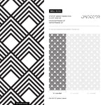 Removable Wallpaper Peel and Stick Wallpaper Wall Paper Wall Mural - Black and White Minimal Wallpaper - B084