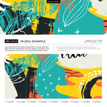 Removable Wallpaper Peel and Stick Wallpaper Wall Paper Wall Mural - Abstract Pop Wallpaper - B309