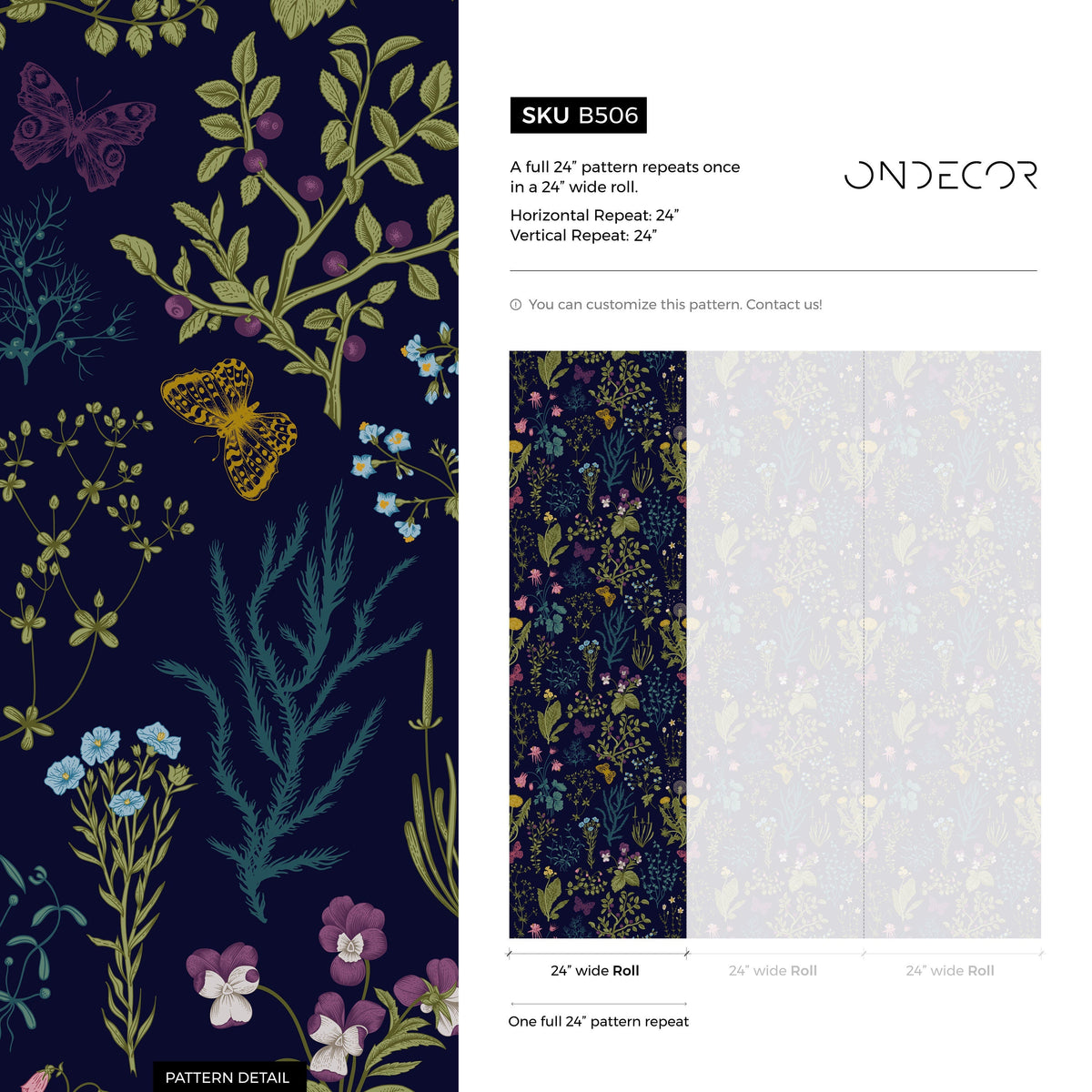Removable Wallpaper Peel and Stick Wallpaper Wall Paper Wall Mural - Dandelion - Floral Wallpaper - B506