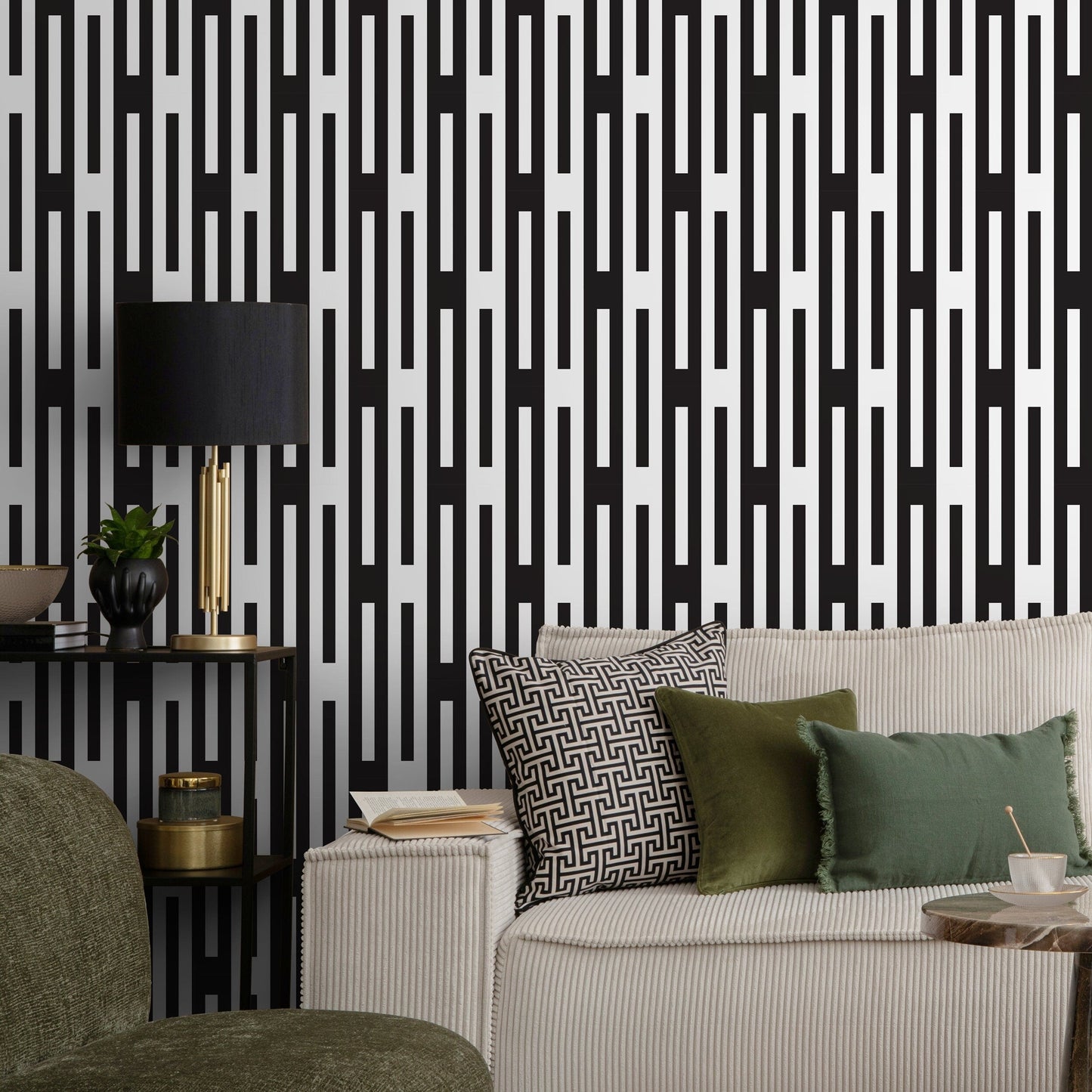 Removable Wallpaper Peel and Stick Wallpaper Wall Paper Wall Mural - Geometric Wallpaper - D939