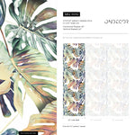 Monstera Leaf Wallpaper, Removable Wall Decor, Peel and Stick Wallpaper, Fabric Wallpaper, Removable Wallpaper, Wall Paper Removable - B092