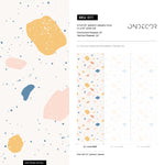 Wallpaper Peel and Stick Wallpaper Removable Wallpaper Home Decor Wall Art Wall Decor Room Decor / Pastel Color Terrazzo Wallpaper - B111