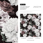 Wallpaper Peel and Stick Wallpaper Removable Wallpaper Home Decor Wall Art Wall Decor Room Decor / Vintage Roses Wallpaper - B194