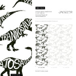 Wallpaper Peel and Stick Wallpaper Removable Wallpaper Home Decor Wall Art Wall Decor Room Decor / Cool Dinosaur Kids Wallpaper - B625