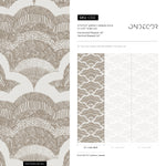 Wallpaper Peel and Stick Wallpaper Removable Wallpaper Home Decor Wall Art Wall Decor Room Decor / Aesthetic Boho Scallop Wallpaper - C512