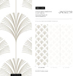 Wallpaper Removable Wallpaper Peel and Stick Wallpaper Wall Decor Home Decor Wall Art Room Decor Wall Prints / Gray ArtDeco Wallpaper - C218